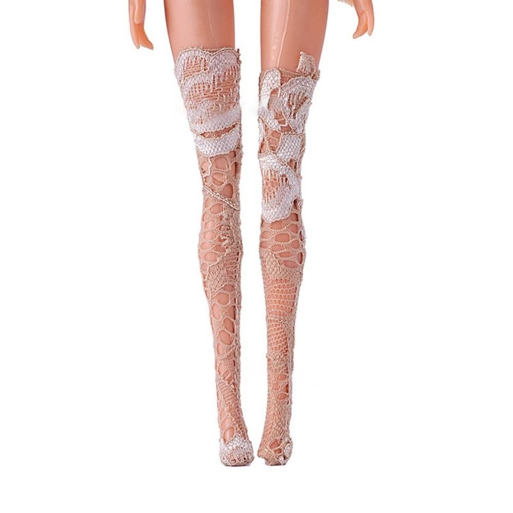 Fashion Lace Stockings Handmade Dress Clothes New Casual Wear Accessories for 1/6 Doll