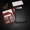 A4 Padfolio Man PU Padfolio File Folder Portfolio Business Document Holder Metal Clipboard Pad Document Organizer Holder Office