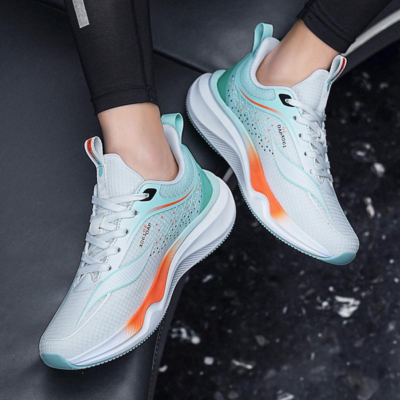 Fashion Men's Running Shoes Full Palm Carbon Plate Sports Shoes Marathon Racing Shock-absorbing Athletics Training Sneakers Mesh Sneaker