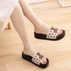 Fashion Anime Indoor Slides Shoes Home Open Toe House Cute Women's Slippers and Ladies Sandals Bathroom Platform Cartoon Korea Style F G