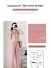 Women's High Waist Pink Ice Silk Sun Protection Flare Pants - Summer 2025 Slimming Casual Trousers