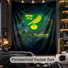 Tapiserie Norwich City Text Nume Personalizat Tapiserie de Agățat pe Perete Decorațiune Perete Casă
