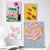 Beautiful And Sweet Creative Candy Dessert Art Design Poster Canvas Print Living Room Bedroom Kitchen Dining Room Wall Decor
