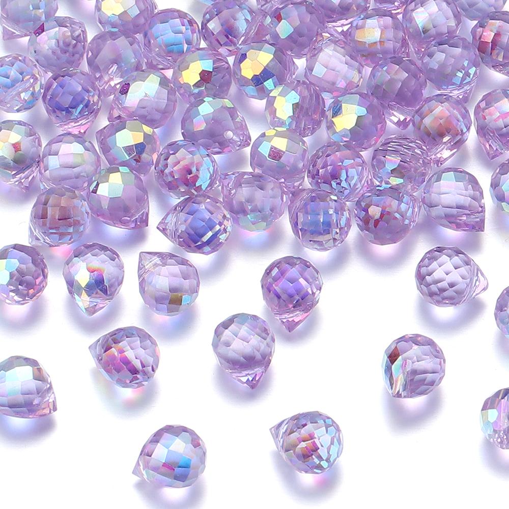 50pcs Strawberry Crystal Beads Colorful Faceted Glass Loose Spacer Beads For Jewelry Making DIY Necklace Bracelets Accessories