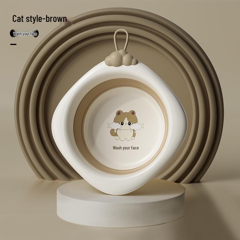 Newborn Portable Foldable Baby Washbasin - Thickened Plastic Infant Basin