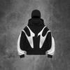 2025 American Trendy Double-Hooded Bandit Zip-Up Cardigan Sweatshirt - Couple Style, Windproof, High Street Outerwear.