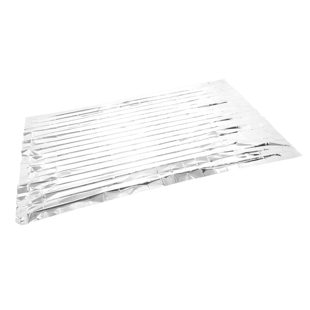 Notfalldecken Faltbare PET Aluminisierte Folie Thermodecke Tragbare Überlebensdecke für Reise Camping Outdoor