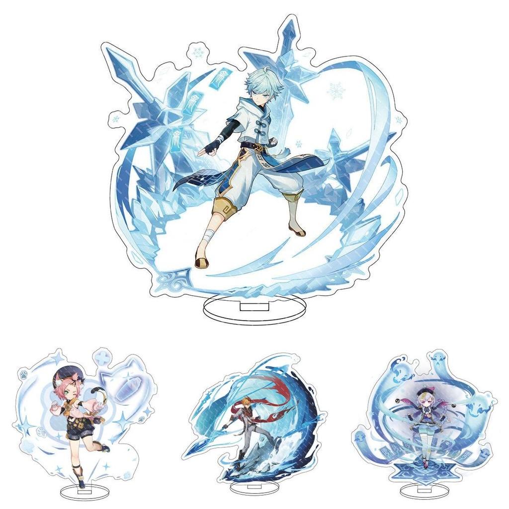 Exquisite Genshin Impact Barbatos Keqing Barbara Acrylic Figure Stand For Display Decor