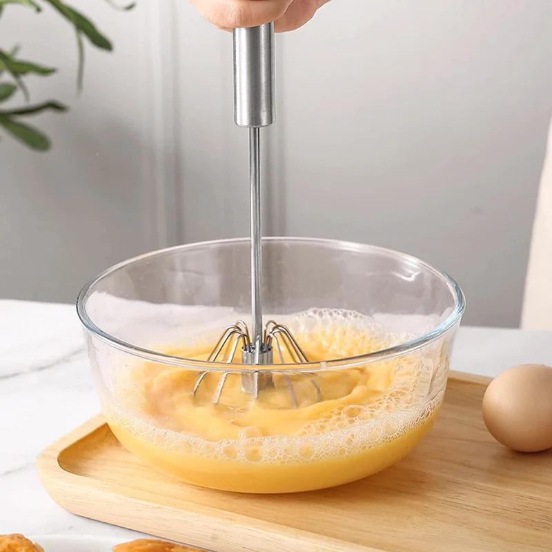 Manual Gear-Driven Egg Beater – Effort-Saving Cream & Egg Mixer for Baking, Stainless Steel Whisk Kitchen Tool