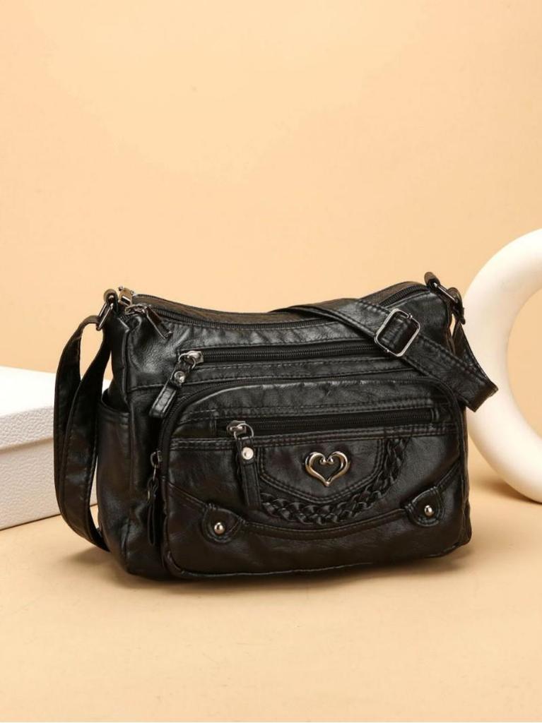 2025 Women's Crossbody Bag: Fashionable, Multi-Pocket, Large Capacity, Single Shoulder Bag for Middle-Aged Mothers