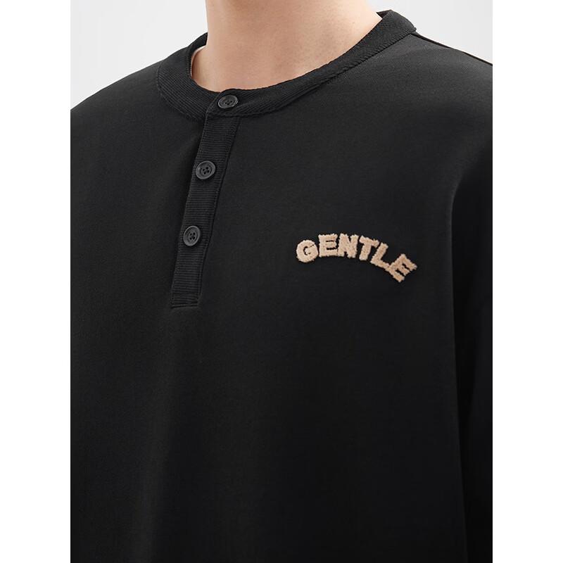 GXG Men's Henley Collar Sweatshirt