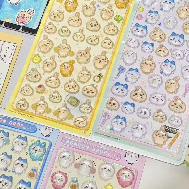 2 3D stereoscopic stickers of the character Moonjakgwi to decorate your phone