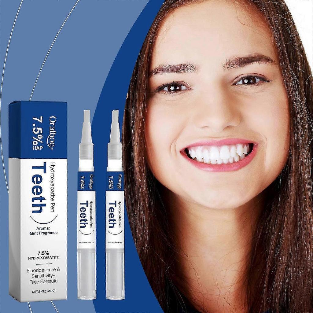 Oralhoe Teeth Stain Remover Pen, Teeth Tea Stain Cleaning, Refreshing and Enhancing Teeth Brightness, Gentle and Caring for Beautiful Teeth less