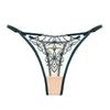 French Celebrity Heavy Industry Embroidery Sexy Panties Women's Delicate Mesh Comfortable Cotton Crotch Hollow Temptation Thong Large Size