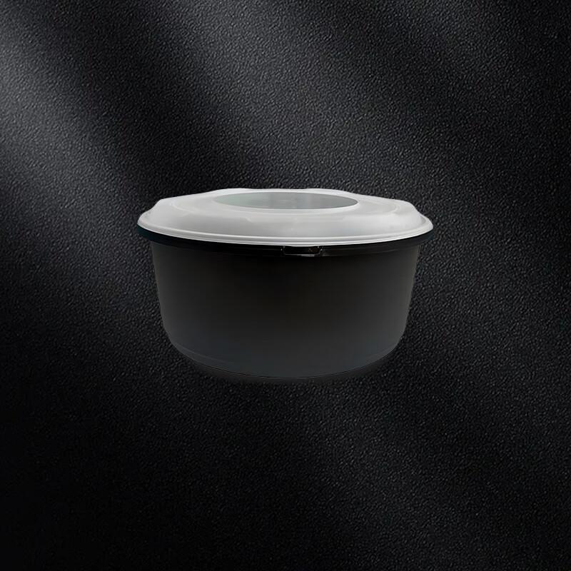 Food Grade Disposable Round Takeout Container - 4880ml, 60 Sets