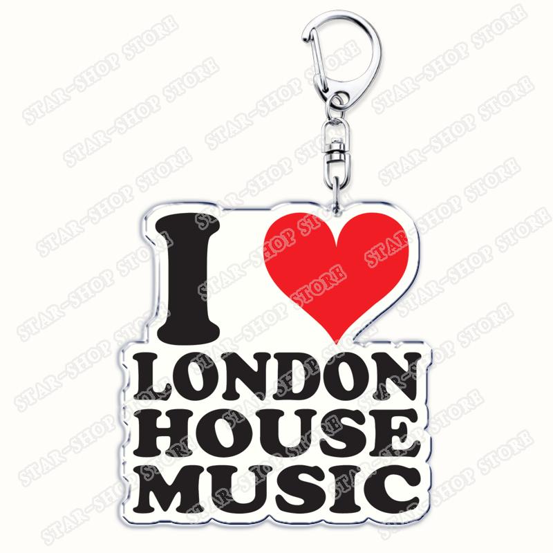 Amo Londra Regno Unito Portachiavi Accessori Borsa UK Inghilterra Britannico Big Ben Portachiavi Gioielli Fan Amici Regali