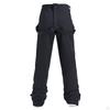 Black Ski Bib Insulated Pants Waterproof Overalls Lightweight Windproof Warm Full Length for