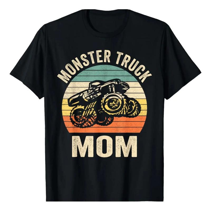 Camiseta Monster Truck Mom Retro Vintage Monster Truck S