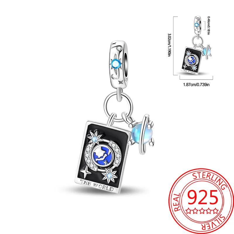 Copper Tarot Series Charms Exquisite Star Moon Sun Love Libra Beads Fit Original Bracelet For Women Diy Exquisite Gifts