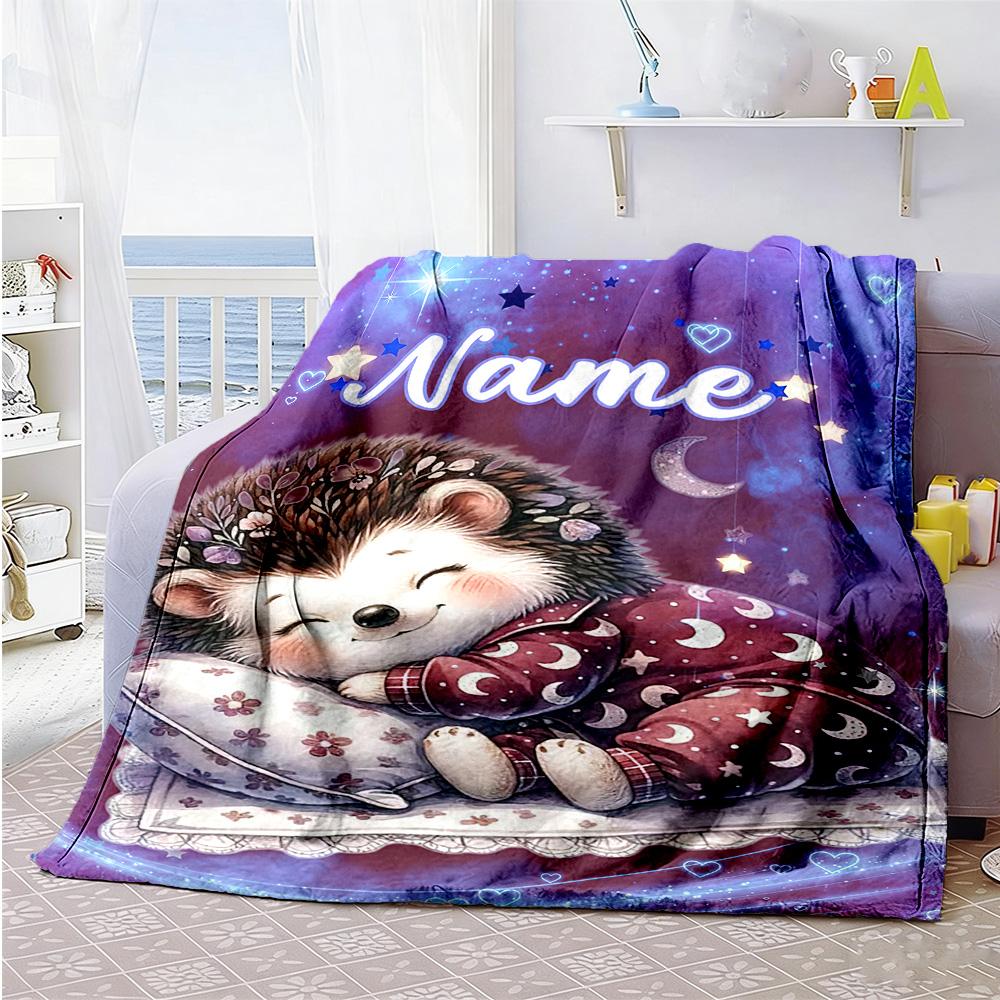 Good Night Sweet Dreams Customize Text Blanket Lightweight Customizable Blanket Comfortable Perfect for Couch Office Chair Chair Seaside