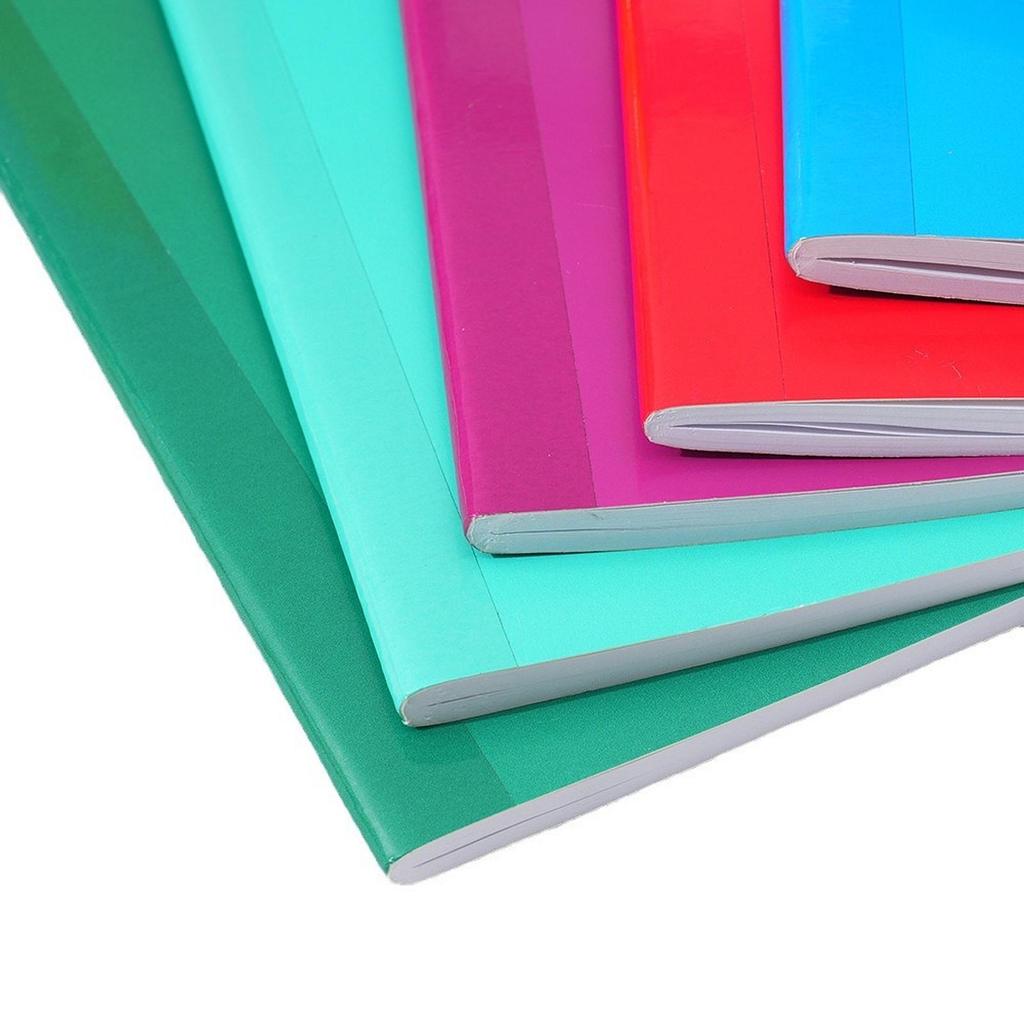 8x B5 Notebook Unique Ruled Lined Notepad for School Supplies Writing Office Solid Color