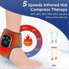 Electric Foot Ankle Massager with Heat Vibration Cordless Heating Pad Ankle Wrap