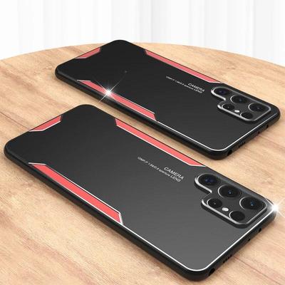 Aluminum Alloy Metal Hard Case For Samsung Galaxy S24 S 24 Ultra S23 Plus S21 FE Note 20 Matte Bumper Silicone Shockproof Camera Protection Phone Case