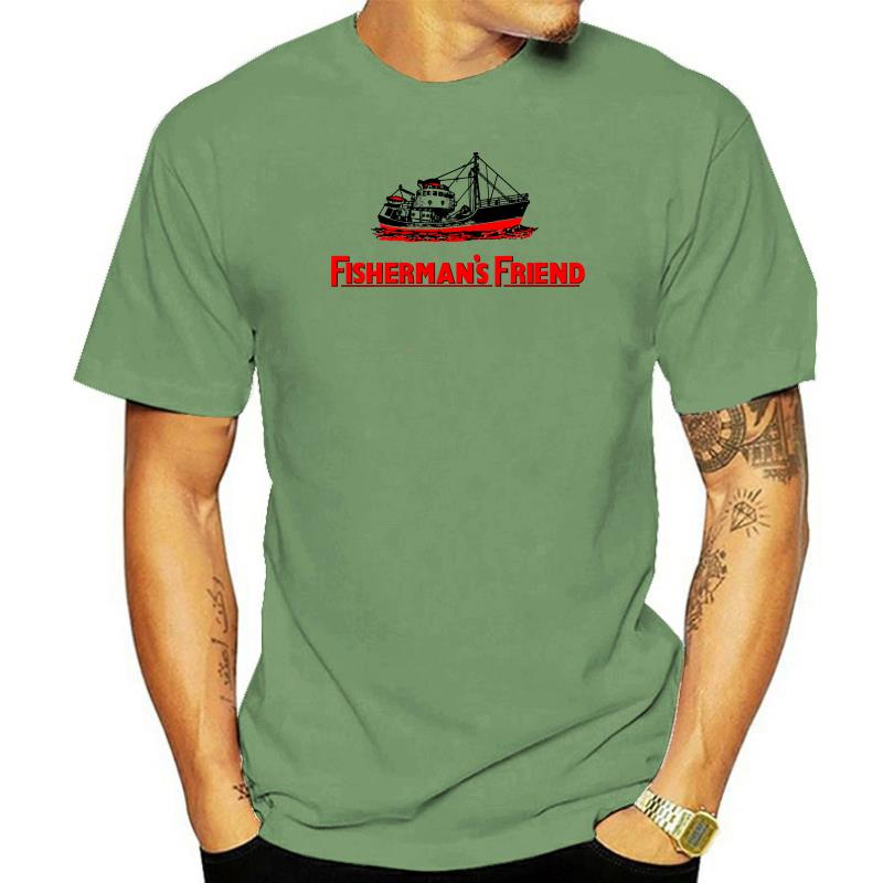 Fisherman Friend Logo T-Shirt Minzmenthol Pastillen Weißes T-Shirt USA Verkäufer Geschenk Druck T-Shirt Hip Hop T-Shirt NEUHEIT T-Shirts L