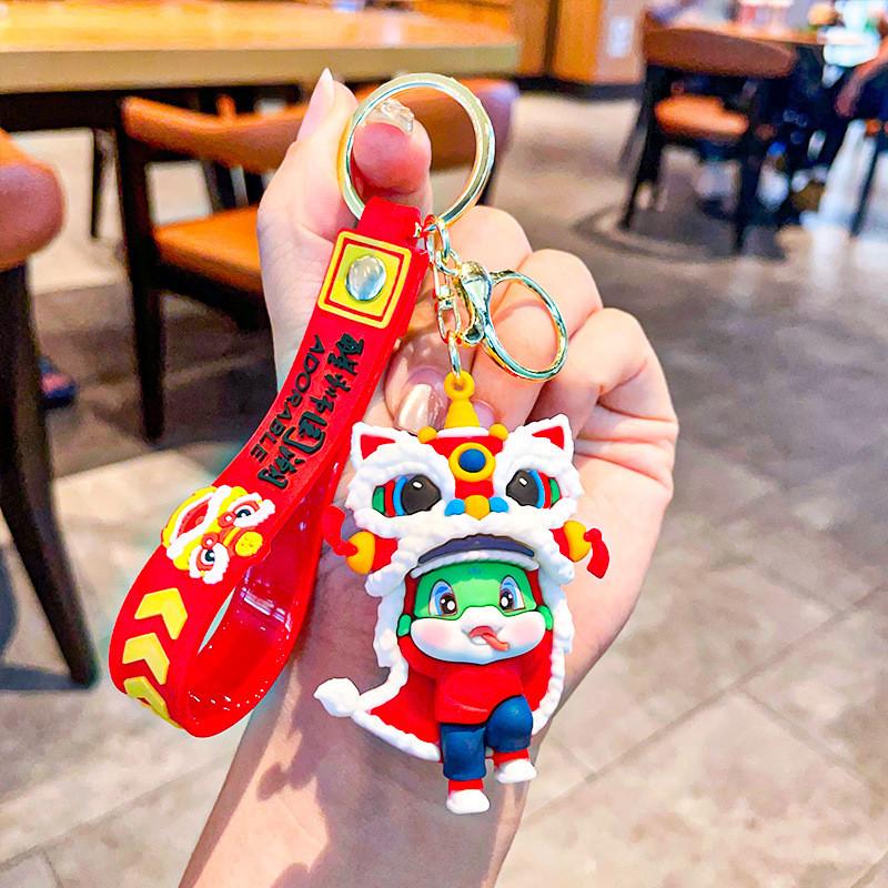 Silicone Snake Eyecatching Keychain Festive Cartoon Keychain Gift For Graduations And Anniversaries