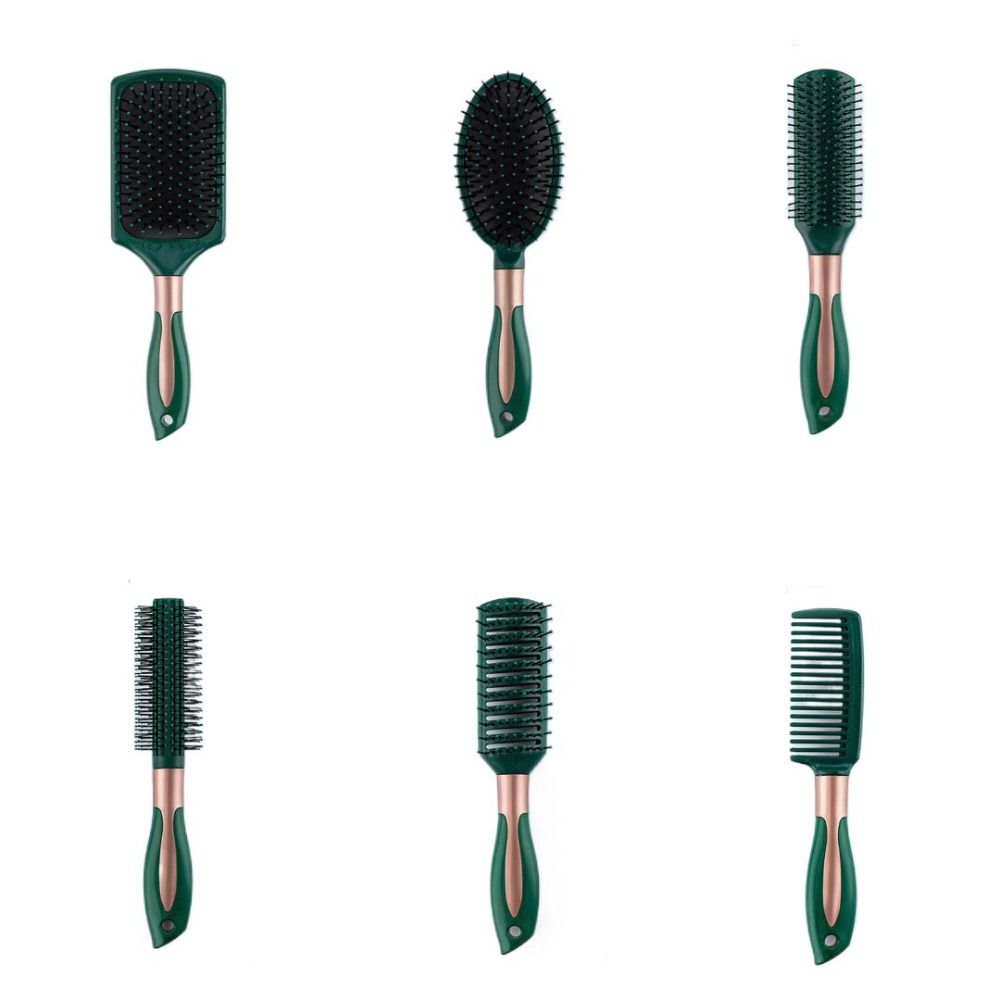 Anti-static Scalp Massage Comb Green Series Hair Styling Tool Fashion Air Bag Comb  Salon Home