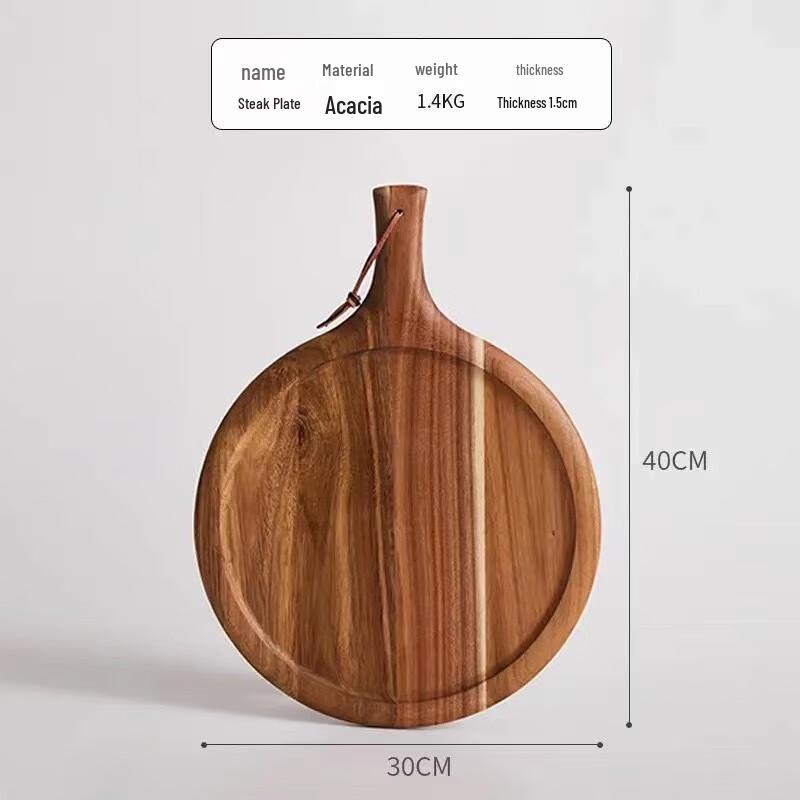 Acacia Wood Irregular Serving Plate