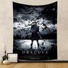 Dracula Untold Tapestry Wall Hanging, Vampire Origin Movie Art, Dark Fantasy Wall Decor for Bedroom Man Cave