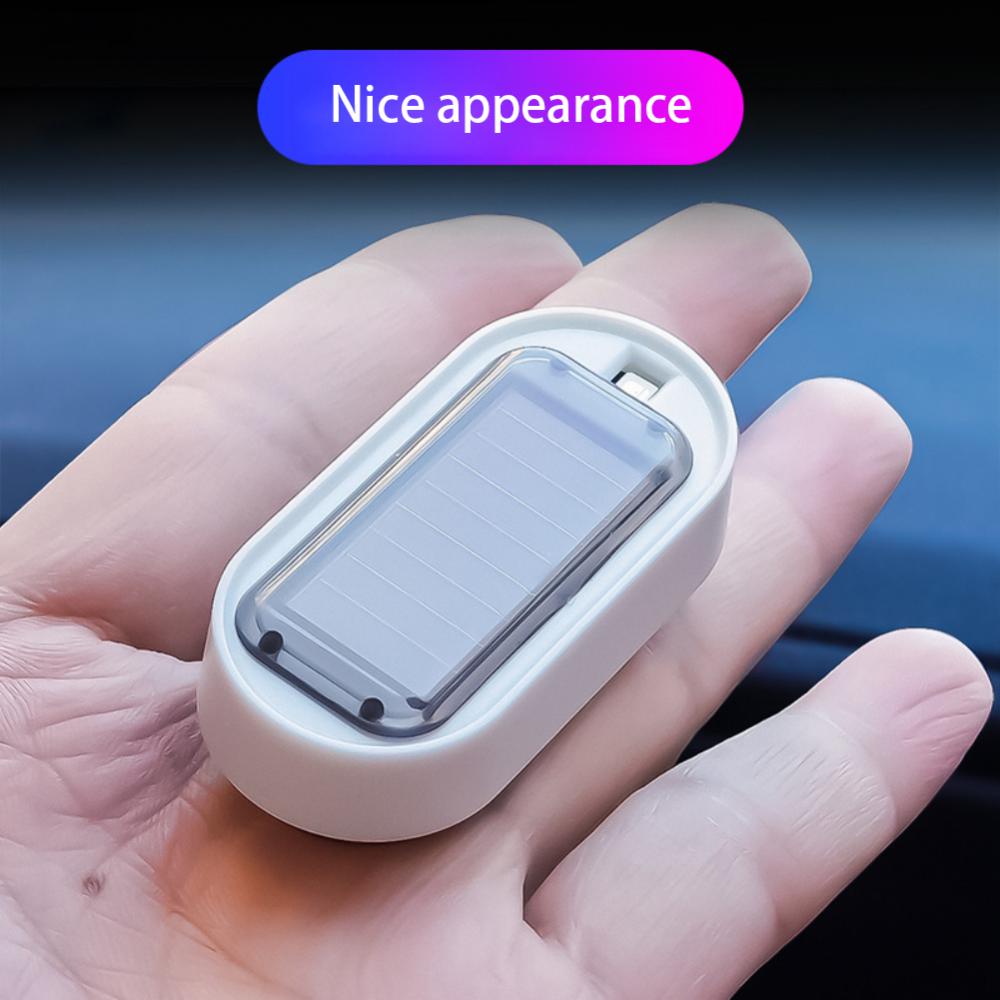 Solar Powered Fake Security Light Simulated Dummy Alarm Car Wireless Warning Anti-Theft Caution Lamp Flashing Imitation