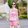 Shorts set Women's summer design sense Small retro fashion vest two-piece set