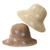 New Flower Embroidered Straw Hat Women's Spring Summer Fashion Fresh Breathable Sun Hat Seaside Beach Sun Hat