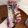 European and American retro leopard print flower Galaxy A13.5G single-layer film case Samsung S25ultra mobile phone case