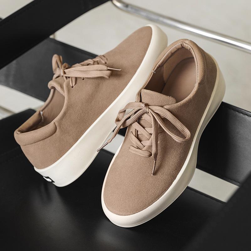 

Fashion Men s Casual Sports Shoes 2025 Autumn Comfortable Non Slip Outdoor Lace Up Soft Soled Vulcanized Shoes Zapatillas Informales 39 хаки
