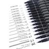 Black Micro Fine Pens,15 Sizes,Waterproof Archival Ink,Fine Tip Manga Markers for Artist Anime Sketch Technical