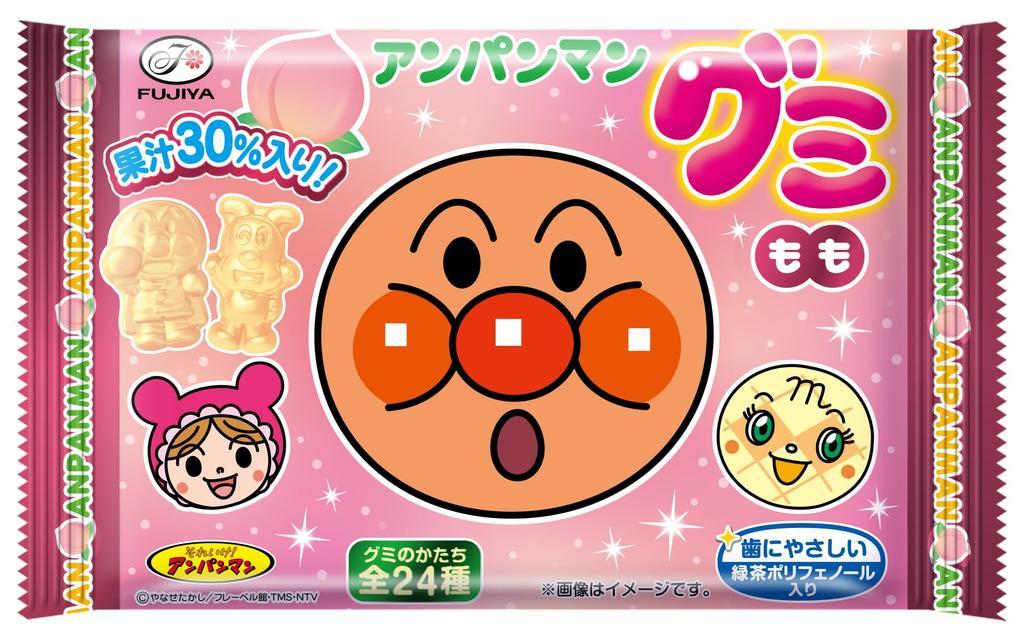 Fujiya Anpanman Gummy (Peach) 6 pieces x 20 pieces
