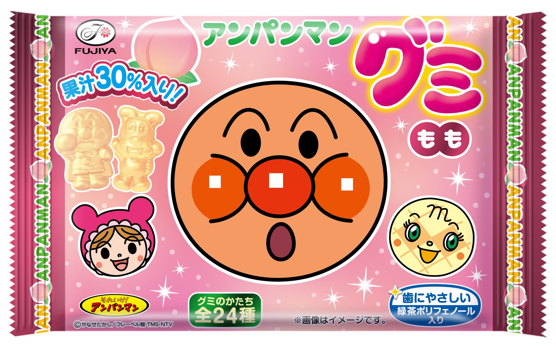 

Fujiya Anpanman Gummy (Peach) 6 pieces x 20 pieces