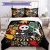 3pcs Jack Christmas7 Design Cover Set - HD Printed Bedding with 1 Cover and 2 Pillowcases - Perfect for Home and Dorm Decor