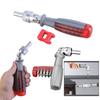 10 in 1 Multipurpose Ratchet Screwdriver Adjustable Rotation Screwdriver with Bits for Tight Space and Quick Repairs