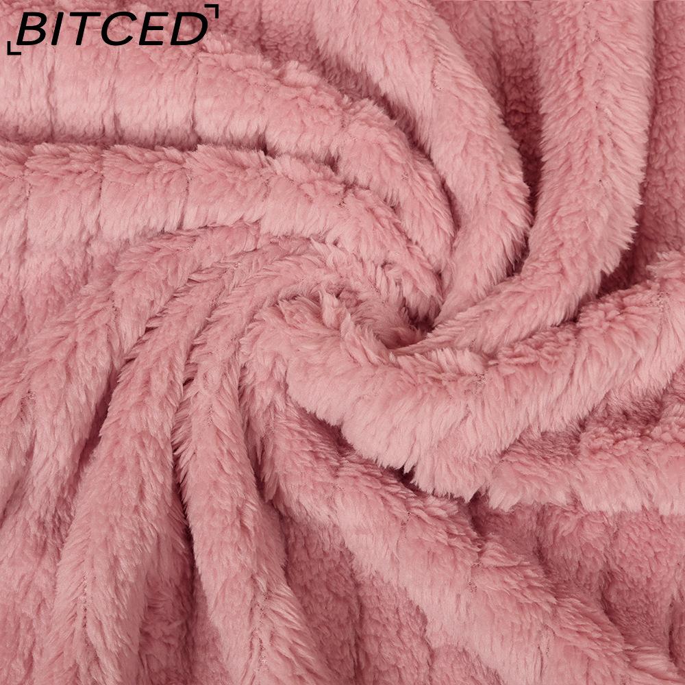 BITCED Women's Fall/Winter Ribbed Fleece Cardigan with Collar, Short-Length Jacket