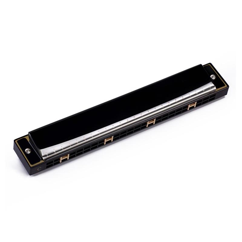 24-Hole Professional Harmonica for Beginners, Diatonic Double Tremolo Harmonica for Adults Music Student Teacher Gift