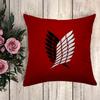 Anime Pillow Attack on Titan Cushion Covers for Bed Pillows Decorative Pillowcases  Fall Decor Pilow Cases Pillowcase