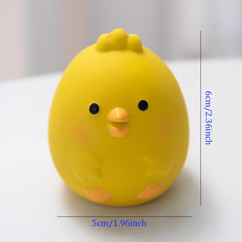 Pet Squeaky Toys Cute Chicken Dog Chewing Rubber Toy Cleaning Tooth Dog Chew Toy For Dogs Bite Resistant Sounder Pet Supplies