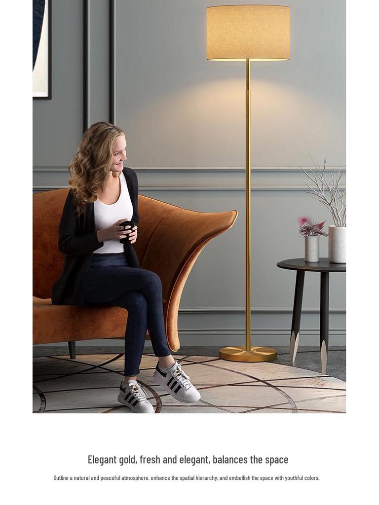 Nordic Modern Minimalist Floor Lamp for Living Room, Bedroom, Bedside, or Study - Luxury Ins Style Standing Lamp