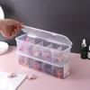 Transparent Cell Storage Box, Multi-Functional 5-Cell Storage Box, Suitable For Jewelry, Hair Band, Hair Clip Arrangement Box