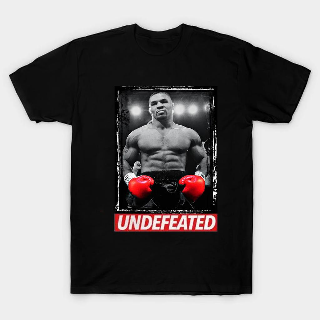Iron Mike Tyson Boxing Undefeated Hall of Fame Cool Vintage Unisex T Shirt Cotton ONeck Short Sleeve T Shirt New Size S3XL