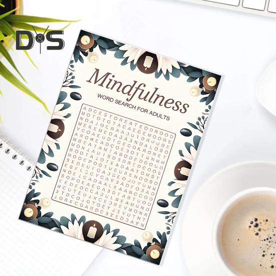 Mindfulness Word Search Book for Adults Relaxing Puzzle Book for Stress Anxiety Relief Calming Word Search Puzzles To Keep Your Mind Peaceful And